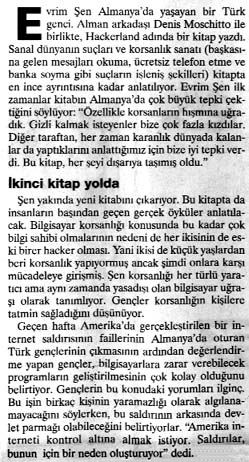 Hackerland Milliyet Zeitung