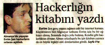 William Sen, Milliyet Zeitung