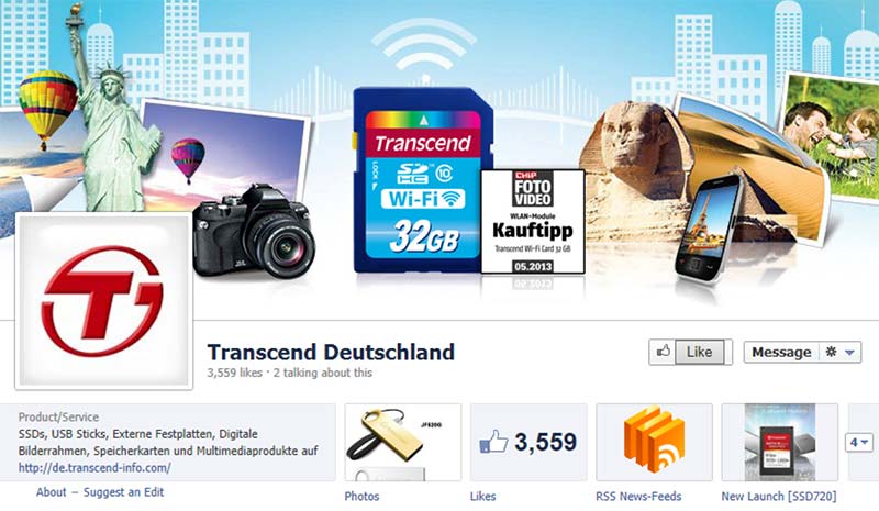 Transcend Facebook Deutschland