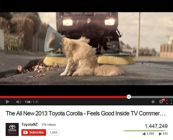 Toyota Cat Commercial Feels-Good-Inside