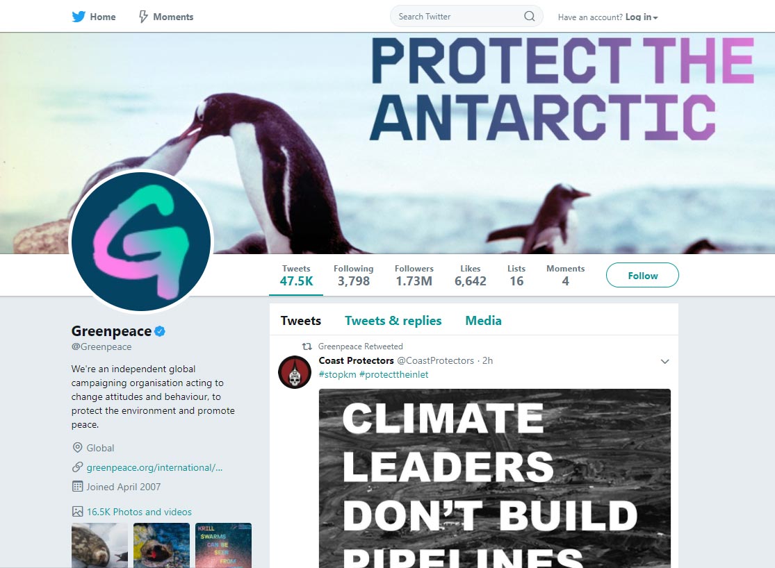 Greenpeace-Twitter