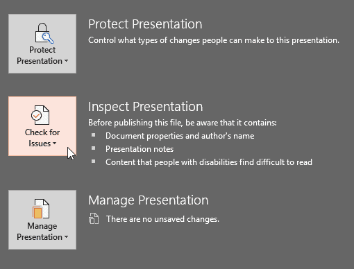 PowerPoint Speaker Notes Remove