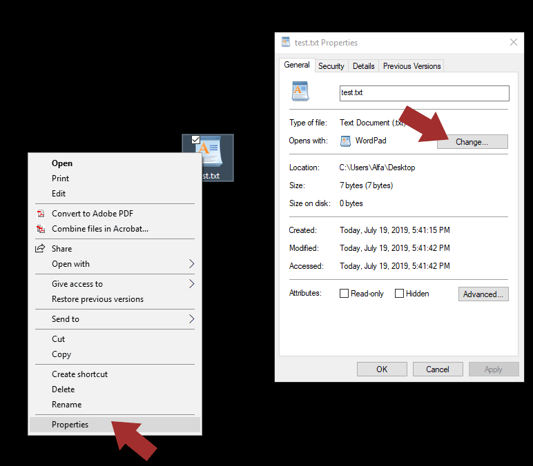 Change Notepad as Default Editor in Windows 10